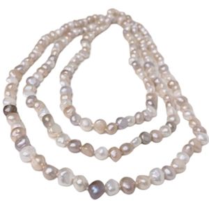 Genuine Freshwater Single Knotted Nugget Necklace